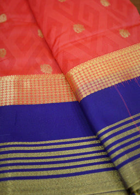 Pink Kanjivaram Silk Saree With Blouse Piece - Indian Silk House Agencies