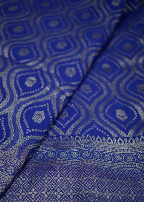 Blue Georgette Saree With Blouse Piece - Indian Silk House Agencies