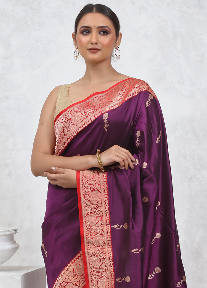 Pink Katan Pure Silk Saree With Blouse Piece