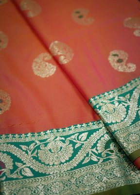 Pink Dupion Silk Saree With Blouse Piece - Indian Silk House Agencies