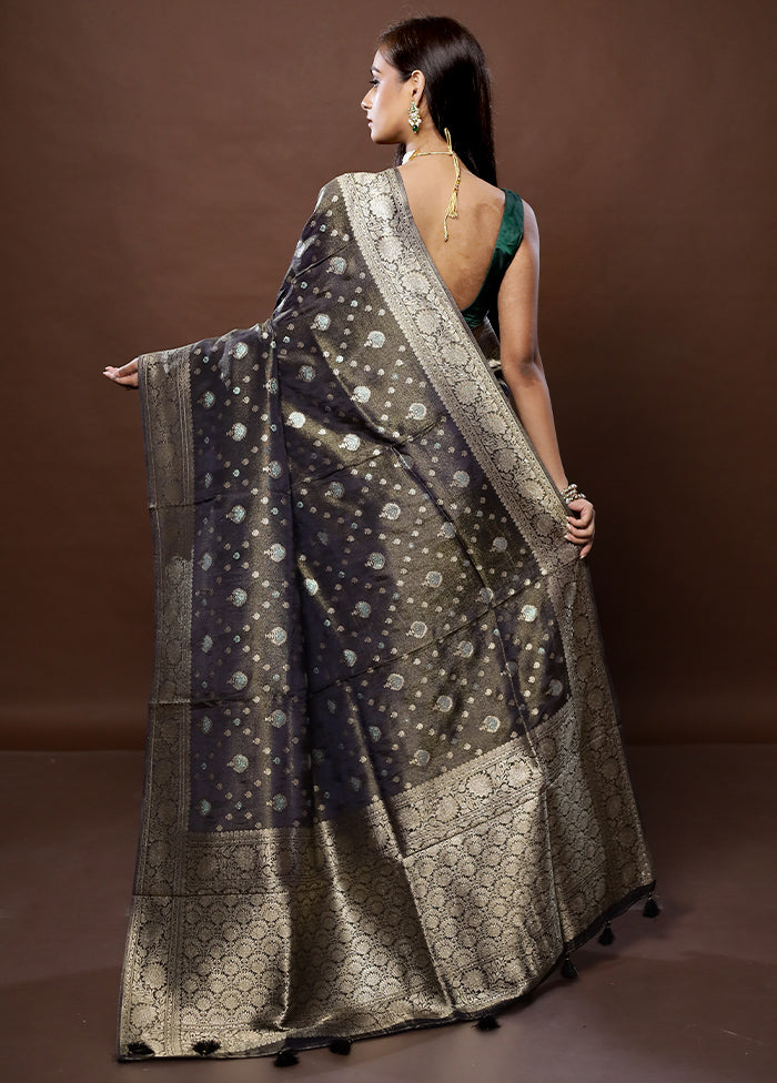 Green Tissue Silk Saree With Blouse Piece