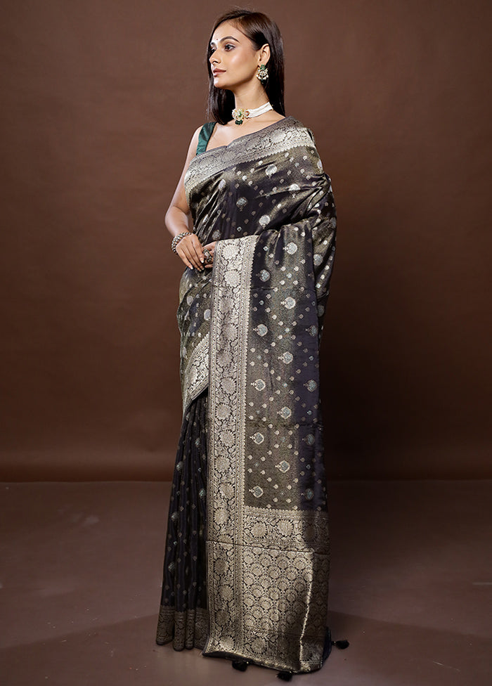 Green Tissue Silk Saree With Blouse Piece