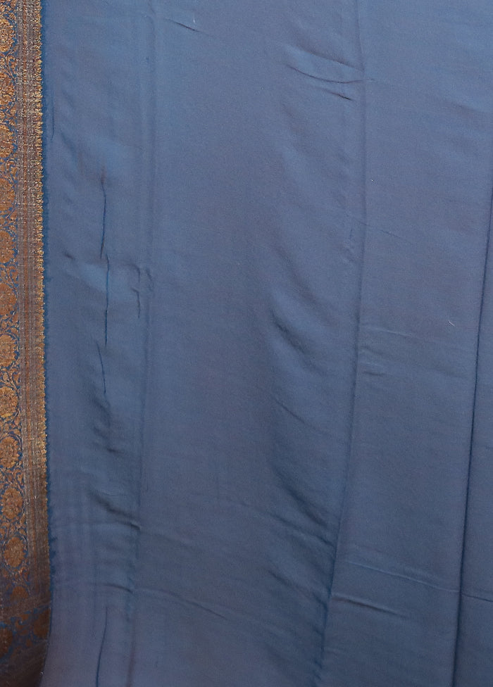 Red Georgette Saree With Blouse Piece