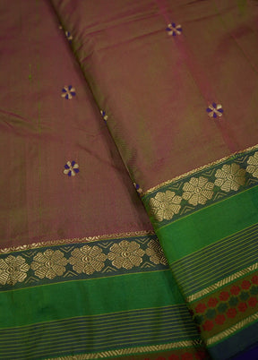 Green Kanjivaram Silk Saree With Blouse Piece - Indian Silk House Agencies