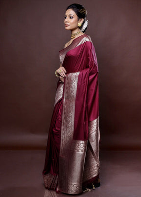 Pink Dupion Silk Saree Without Blouse Piece - Indian Silk House Agencies