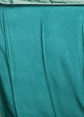 Grey Handloom Chiffon Pure Silk Saree With Blouse Piece