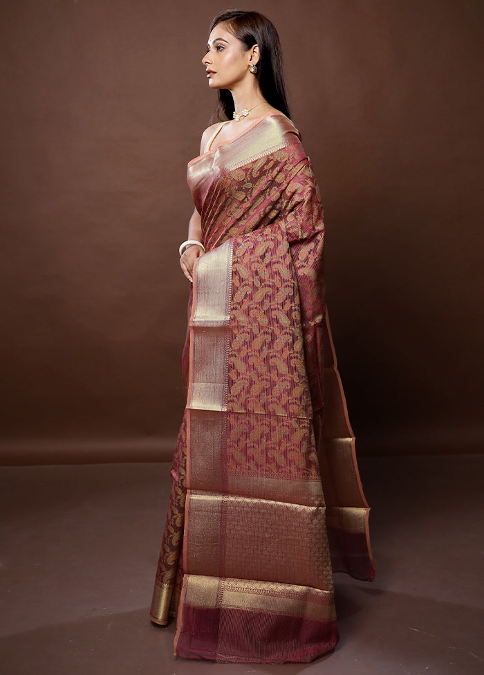 Pink Cotton Saree With Blouse Piece - Indian Silk House Agencies