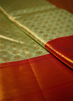 Green Pure Dharmavaram Kanchipuram Silk Saree With Blouse Piece - Indian Silk House Agencies