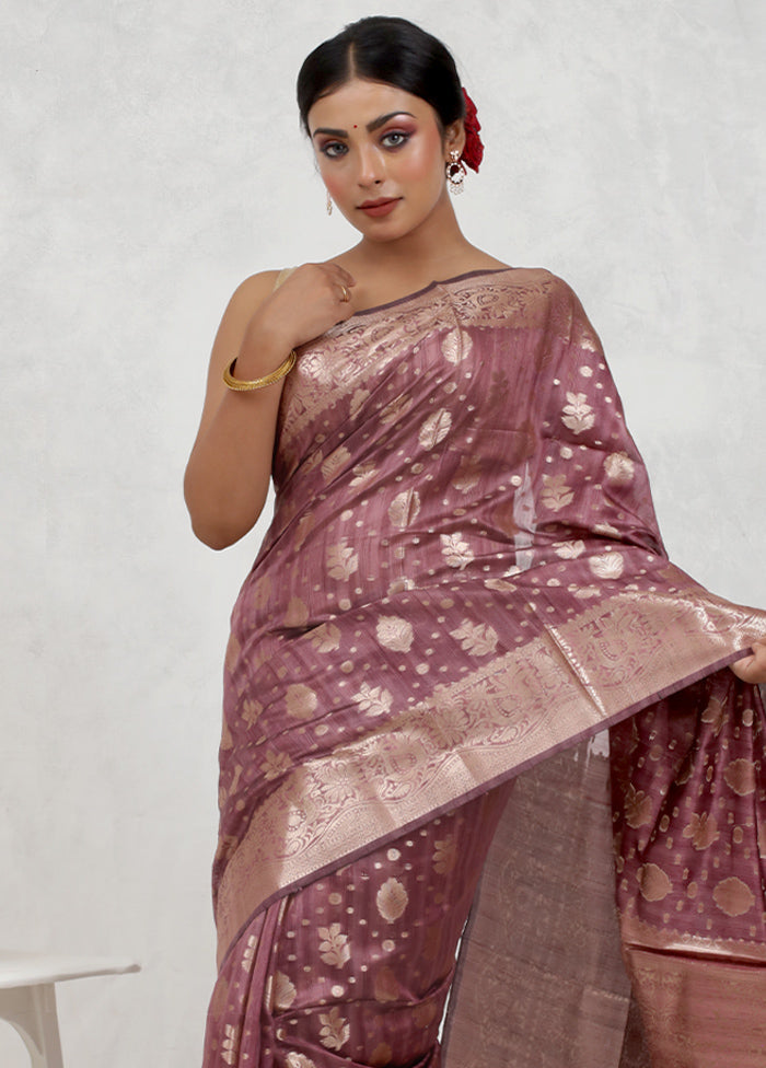 Pink Cotton Saree Without Blouse Piece - Indian Silk House Agencies