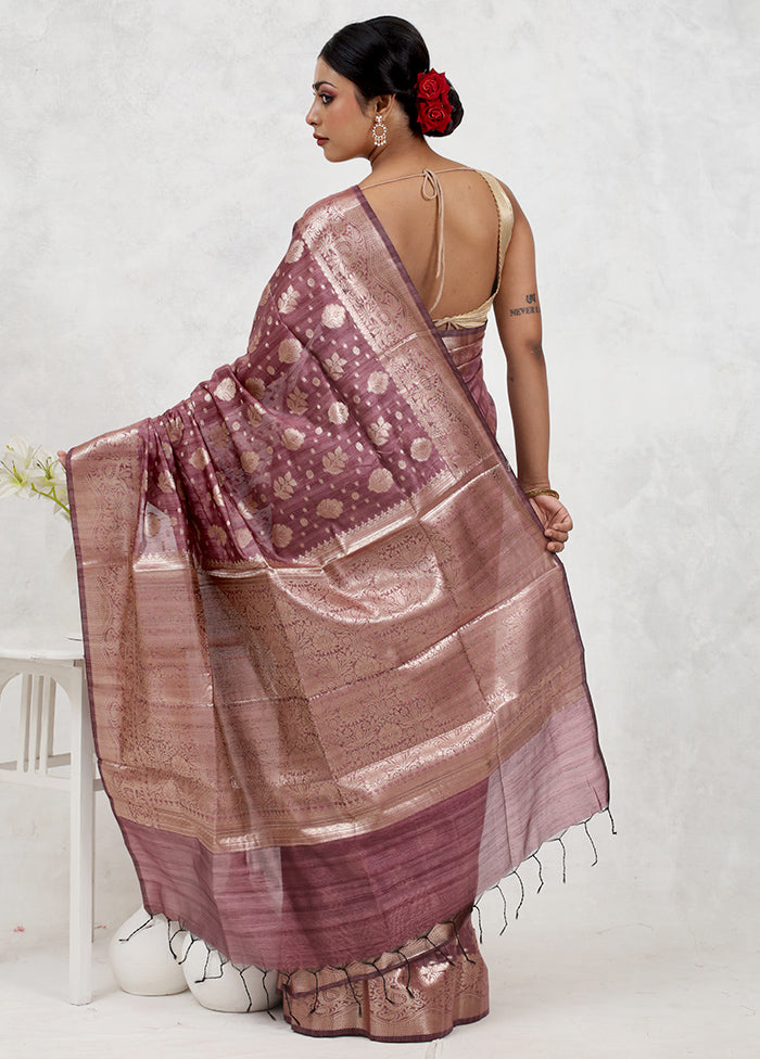 Pink Cotton Saree Without Blouse Piece - Indian Silk House Agencies