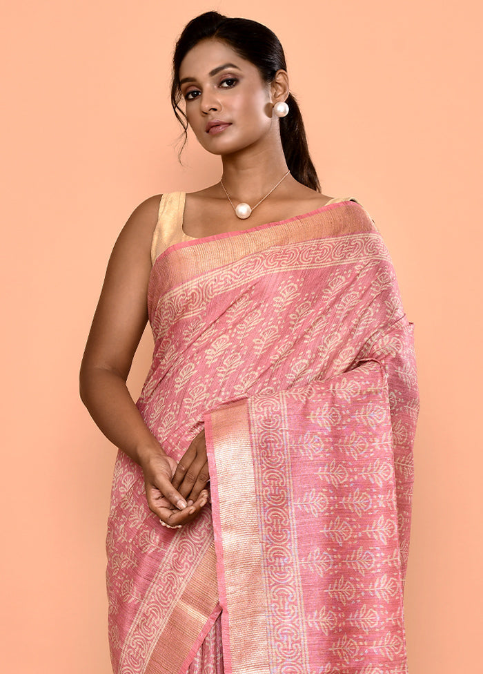 Multicolor Tussar Silk Saree Without Blouse Piece - Indian Silk House Agencies