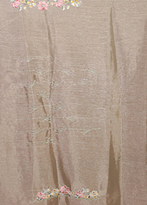 Green Organza Saree With Blouse Piece