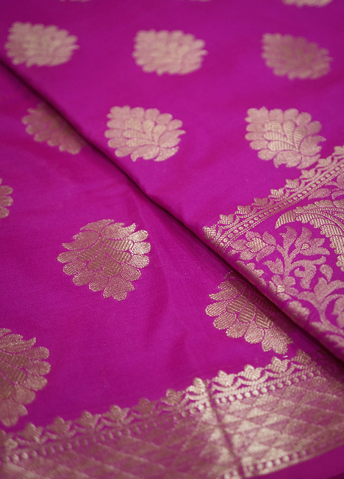 Pink Kora Silk Saree With Blouse Piece - Indian Silk House Agencies