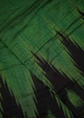 Green Cotton Saree With Blouse Piece - Indian Silk House Agencies