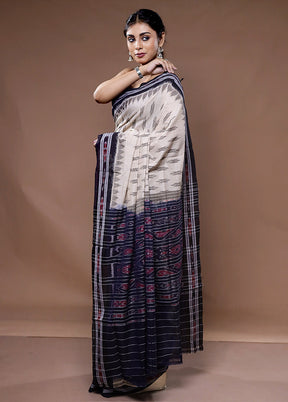 Cream Pure Cotton Saree With Blouse Piece - Indian Silk House Agencies