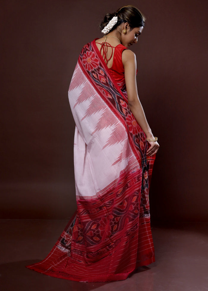 Pink Cotton Saree With Blouse Piece - Indian Silk House Agencies