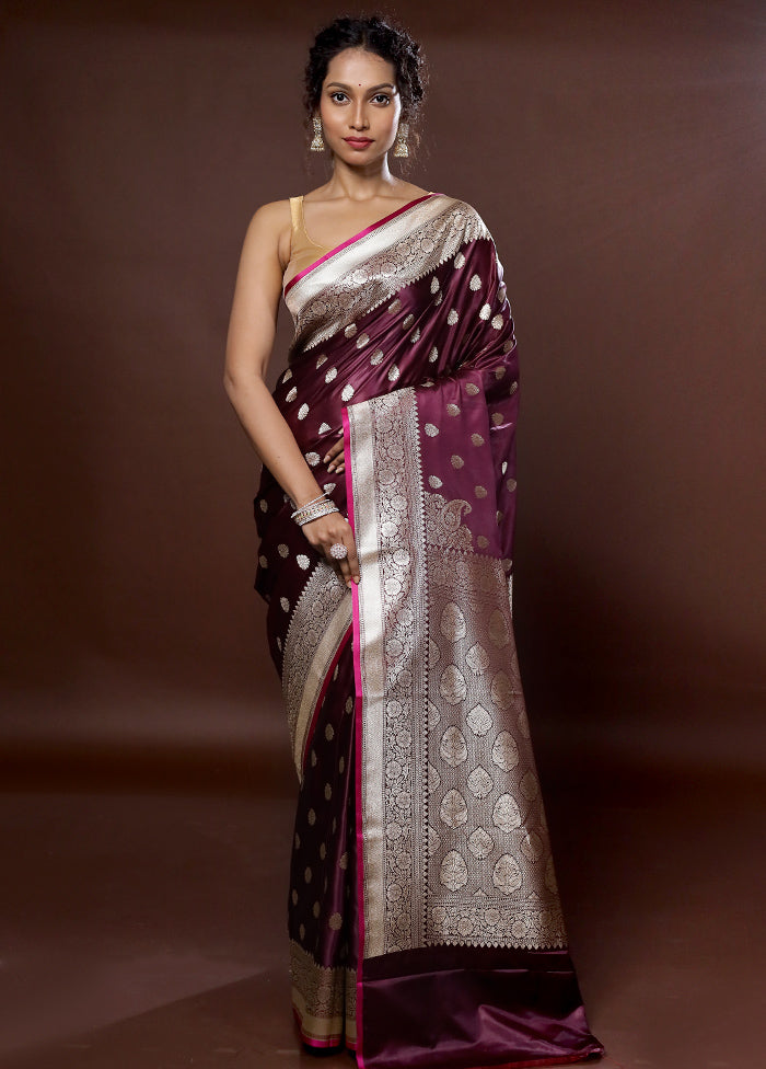 Pink Uppada Silk Saree With Blouse Piece - Indian Silk House Agencies