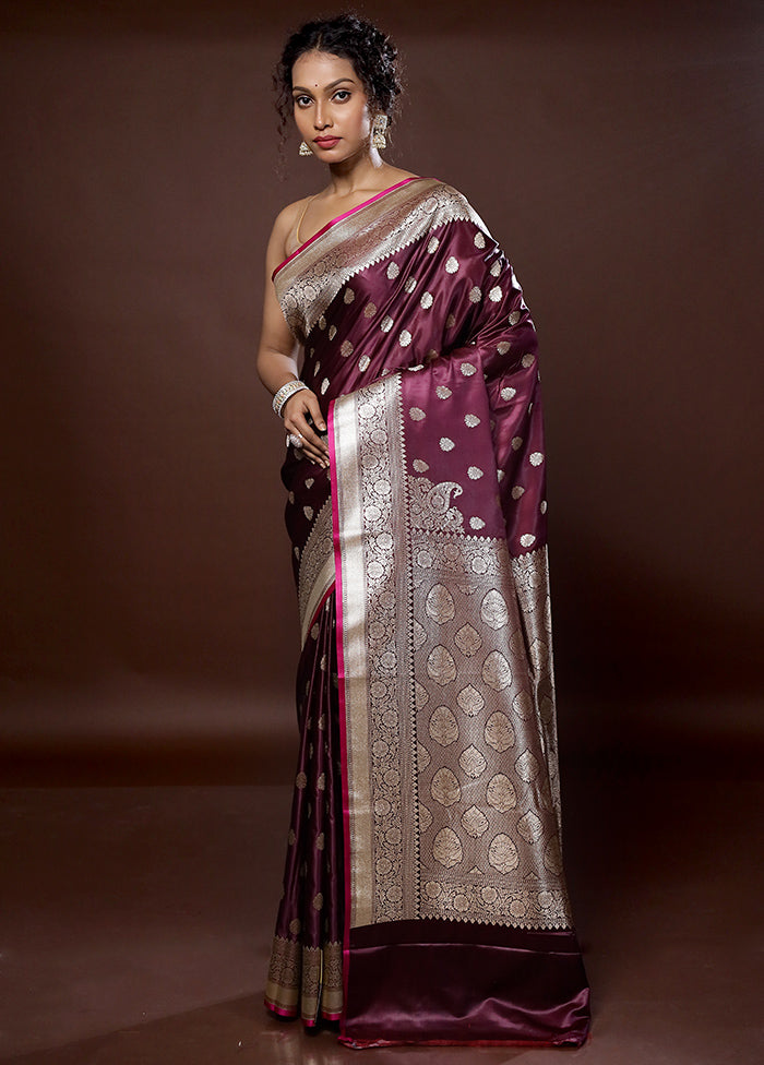 Pink Uppada Silk Saree With Blouse Piece - Indian Silk House Agencies