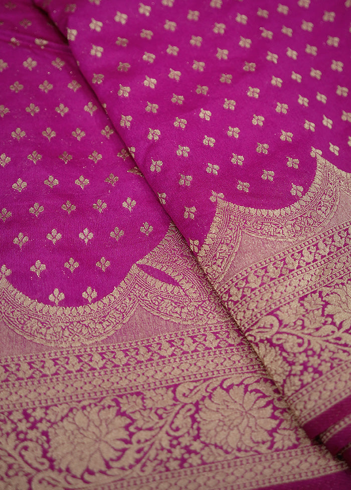 Pink Georgette Saree With Blouse Piece - Indian Silk House Agencies