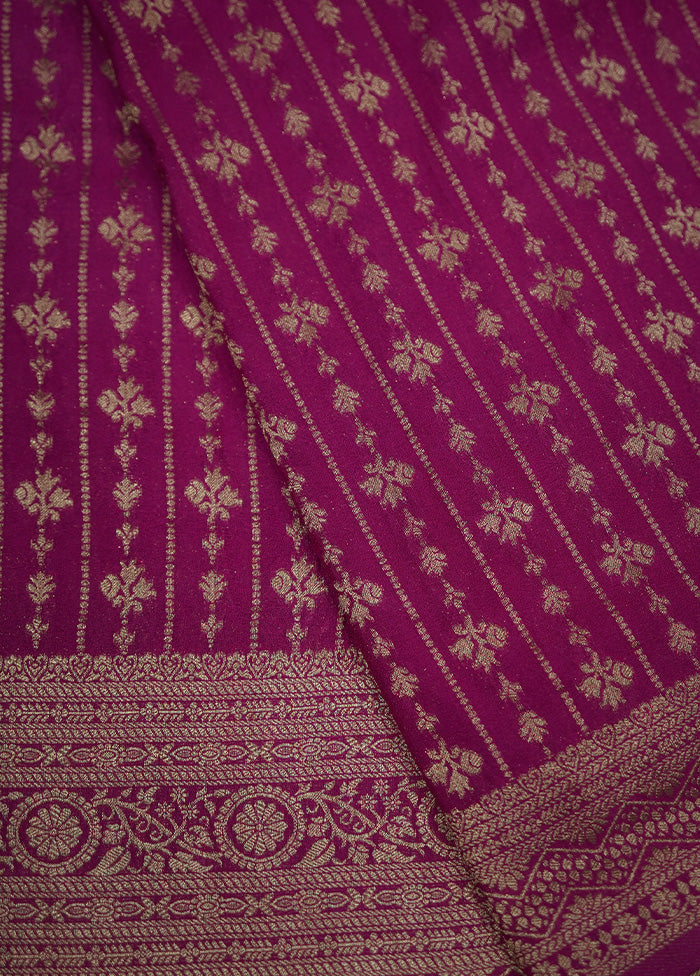 Pink Georgette Saree With Blouse Piece - Indian Silk House Agencies