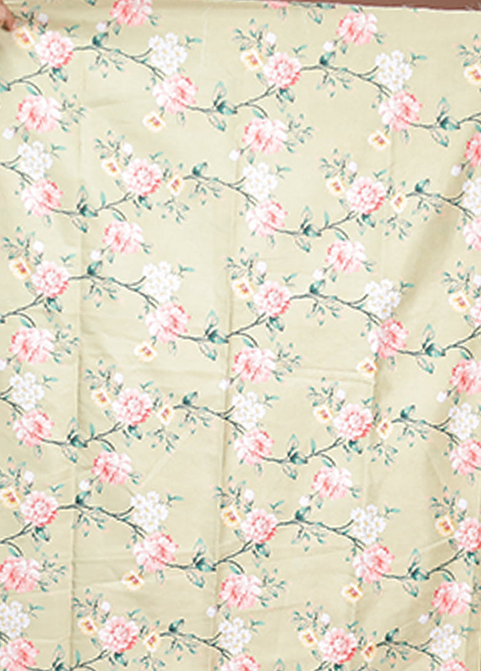 Green Tissue Silk Saree With Blouse Piece