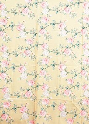 Yellow Tissue Silk Saree With Blouse Piece