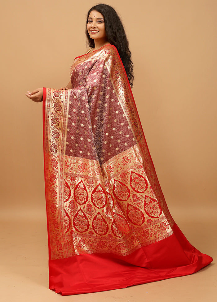 Cream Tanchoi Silk Saree With Blouse Piece