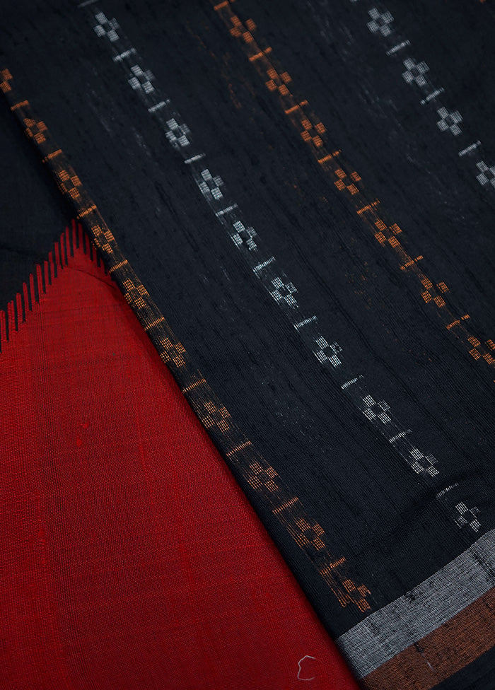 Black Tussar Pure Silk Saree With Blouse Piece - Indian Silk House Agencies