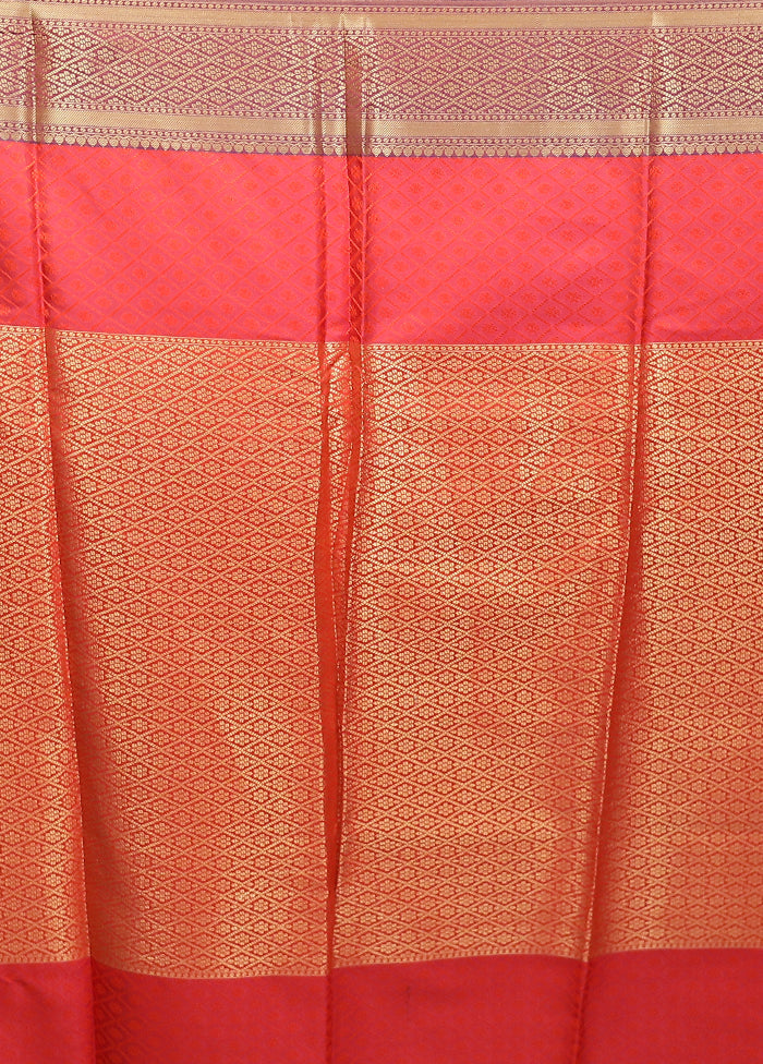 Green Kora Silk Saree With Blouse Piece