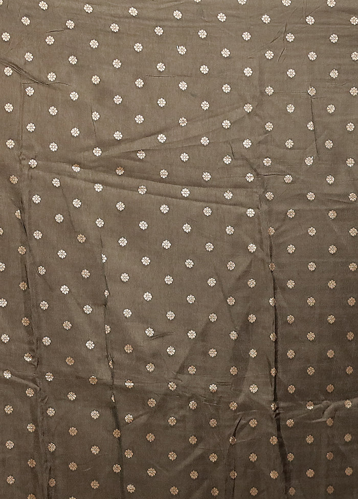 Cream Dupion Silk Saree With Blouse Piece