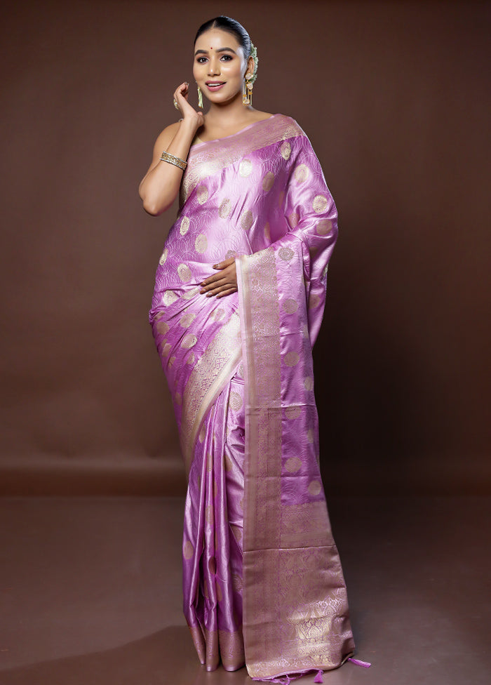 Pink Dupion Silk Saree With Blouse Piece - Indian Silk House Agencies