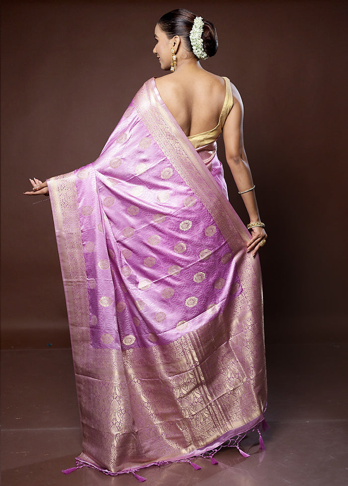 Pink Dupion Silk Saree With Blouse Piece - Indian Silk House Agencies