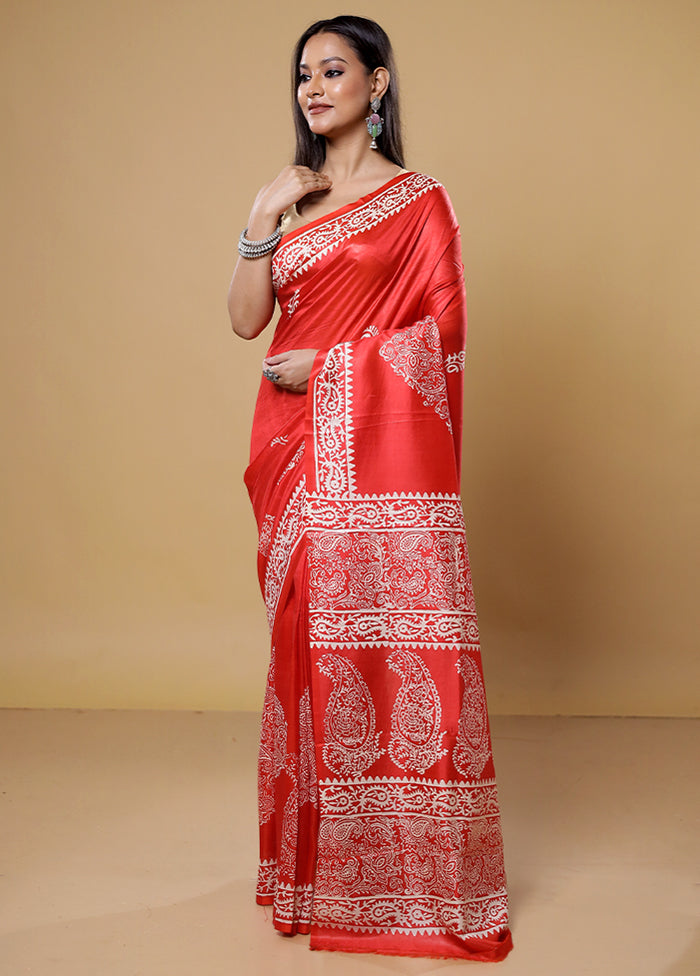 Pink Pure Bishnupuri Silk Saree Without Blouse Piece