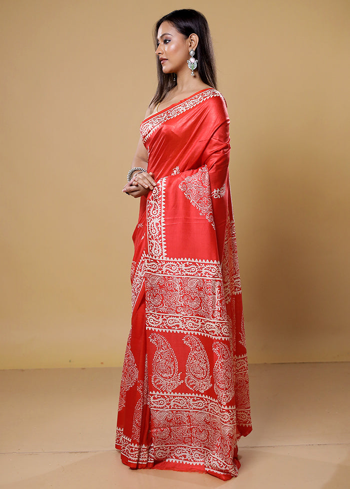 Pink Pure Bishnupuri Silk Saree Without Blouse Piece