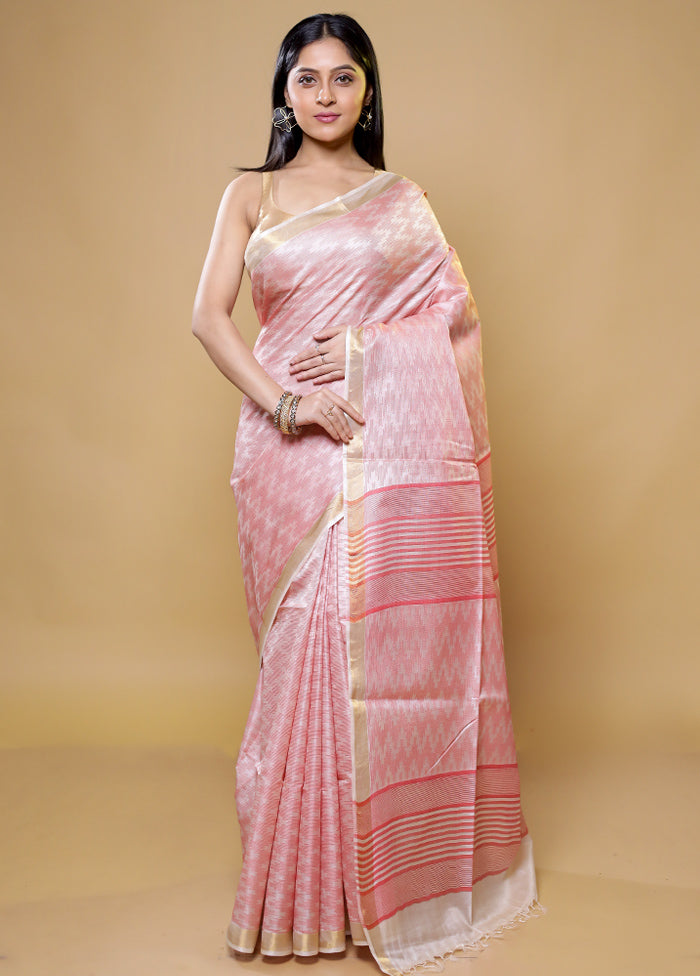 Violet Tussar Silk Saree With Blouse Piece