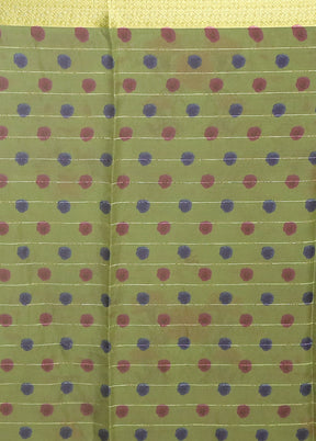 Grey Organza Saree With Blouse Piece