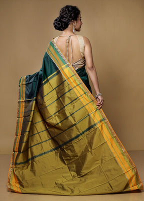 Maroon Kanjivaram Silk Saree With Blouse Piece