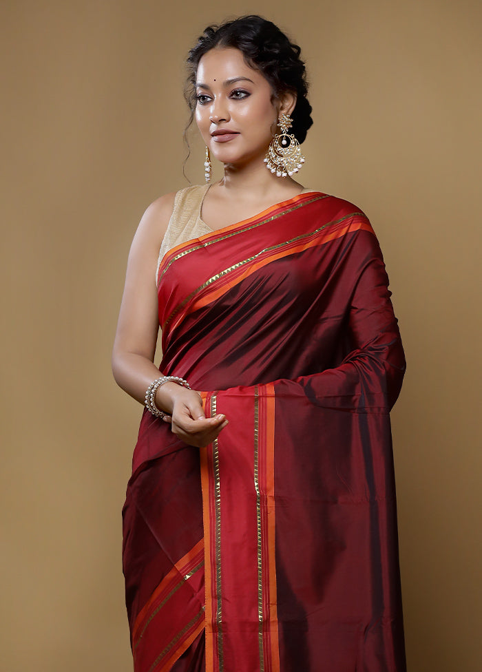 Grey Kanjivaram Silk Saree With Blouse Piece