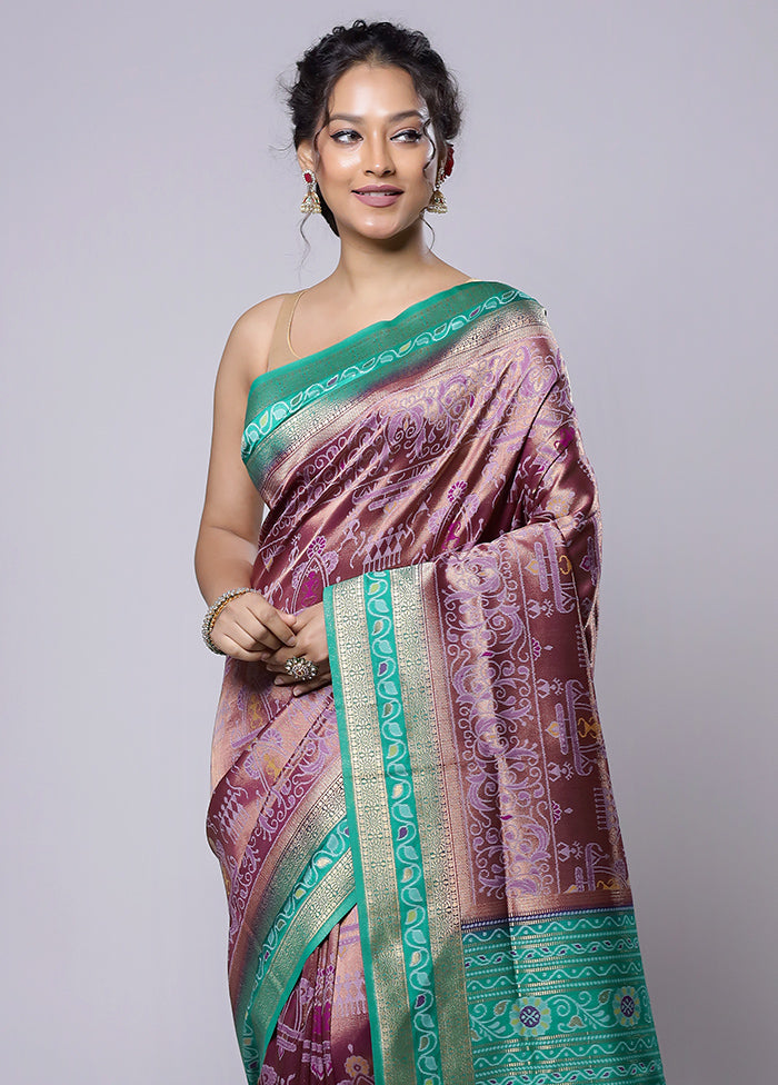 Green Dupion Silk Saree With Blouse Piece