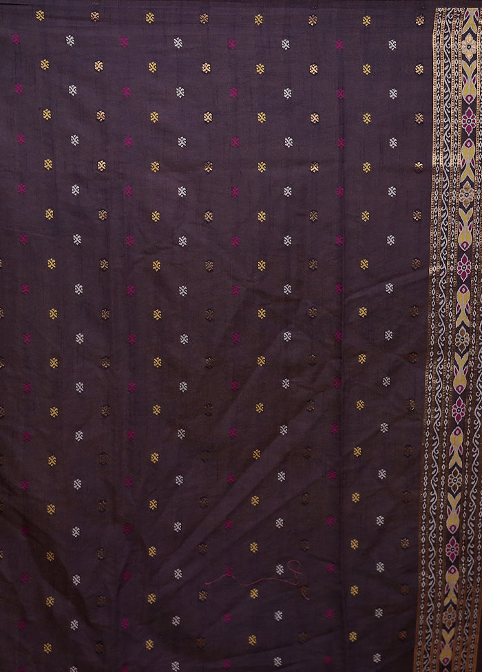 Blue Dupion Silk Saree With Blouse Piece