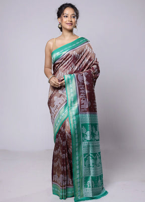 Purple Dupion Silk Saree With Blouse Piece