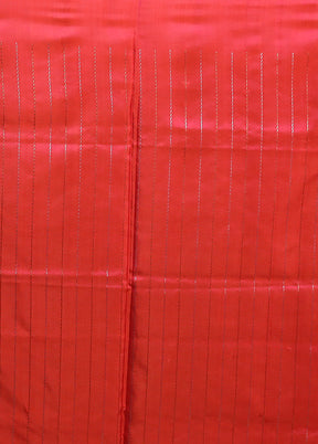 Pink Handloom Katan Pure Silk Saree With Blouse Piece