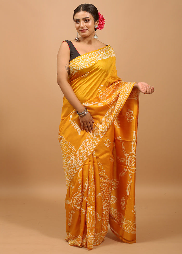 Blue Pure Bishnupuri Silk Saree Without Blouse Piece