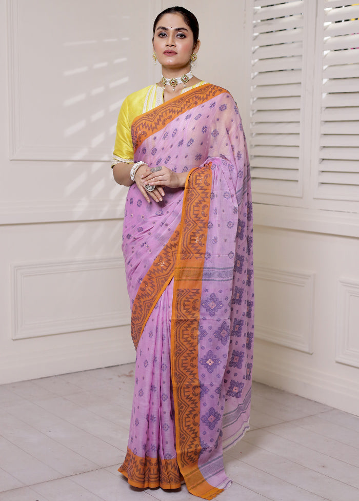 Grey Cotton Saree With Blouse Piece