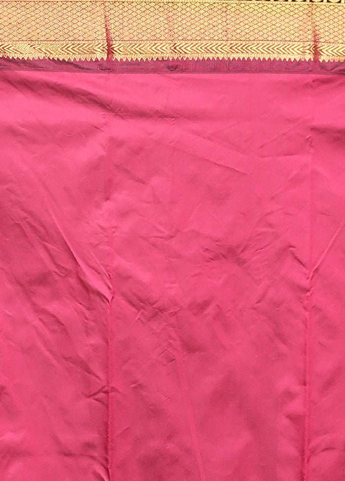 Green Kanjivaram Silk Saree With Blouse Piece