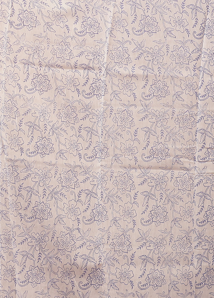 Green Chanderi Silk Saree With Blouse Piece