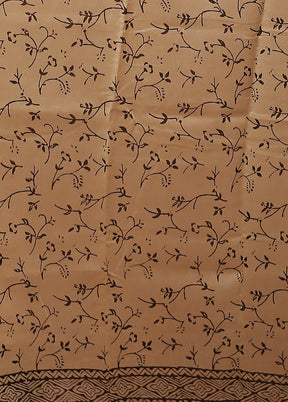 Yellow Chanderi Silk Saree With Blouse Piece