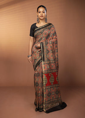 Blue Chanderi Silk Saree With Blouse Piece