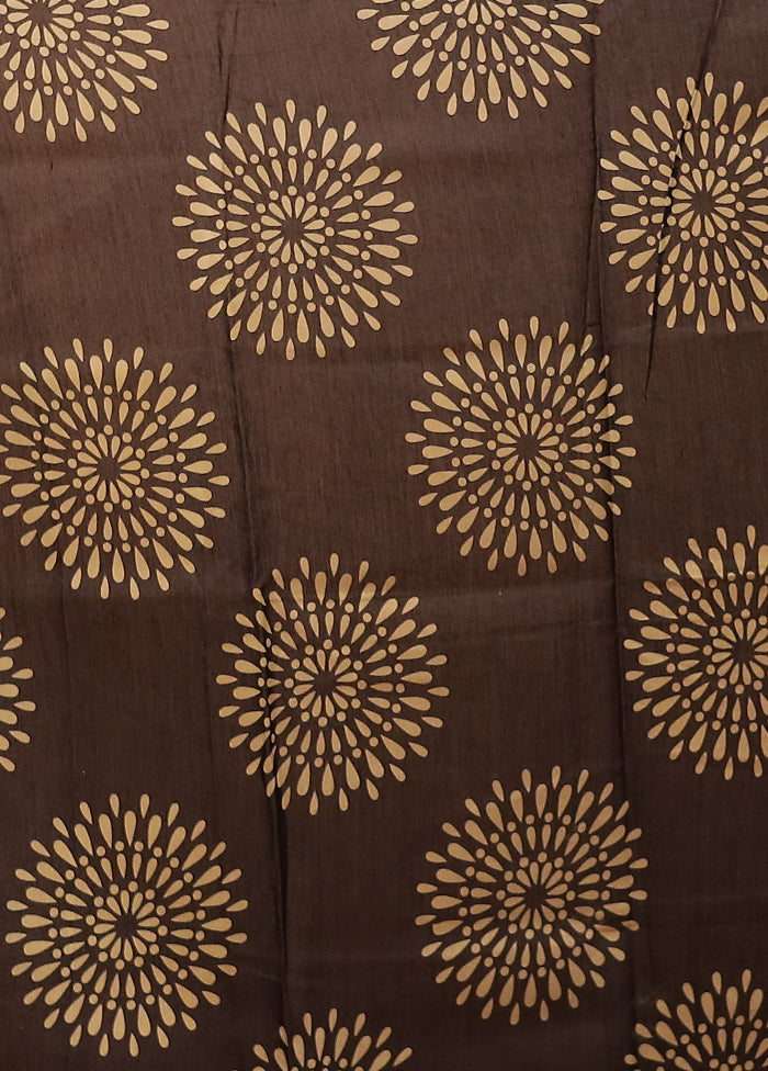 Blue Chanderi Silk Saree With Blouse Piece