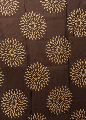 Blue Chanderi Silk Saree With Blouse Piece